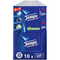 Tempo Orginal Taschentücher - Megapack - 10 Packungen mit je 30 Päckchen x 10 Tüchern - extra starke, weiche Papiertaschentücher, waschmaschinenfest