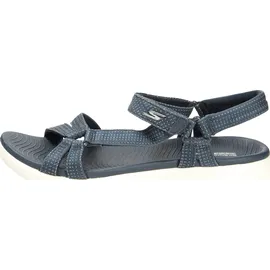 SKECHERS Damen ON-The-GO 600 BRILLIANCY Sportsandale, Navy Textile/Trim, 42 EU Schmal