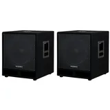 McGrey PAS-115 15" Passiv-Subwoofer 1200 Watt 2x Set