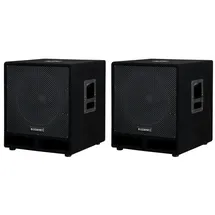 McGrey PAS-115 15" Passiv-Subwoofer 1200 Watt 2x Set