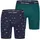 Happy Shorts 2er-Set Boxershorts dunkelblau / petrol L
