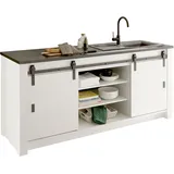 Home Affaire Spülenschrank Sherwood 201 x 64 x 93 cm Weiß