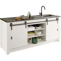 Home Affaire Spülenschrank Sherwood 201 x 64 x 93 cm Weiß