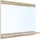 [en.casa] Spiegel, Badezimmerspiegel Krildihana mit Ablage 60 x 50 x 12 cm Eicheoptik