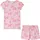 vidaXL Kinderpyjama mit Kurzen Ärmeln Hellrosa 92