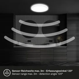 Briloner LED Deckenlampe 24x3 cm weiß