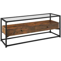 TECTAKE Lowboard Maidenhead 121,5x41,5x50,5cm - Industrial Holz dunkel, rustikal