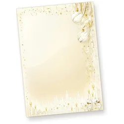TATMOTIVE Weihnachtsbriefpapier Weihnachtsmärchen 250 Blatt Briefpapier Weihnachten DIN A4 elegant ohne Umschlag
