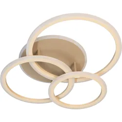 Deckenleuchte GELDER - beige - LBH 60x50x12 cm