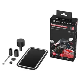 Shapeheart französische Innovation, Telefonhalterung Sportmotorräder Lenkerhälften. Handyhalterung für Sportmotorräder, Anti-Vibration, wetterfest universell einsetzbar