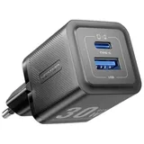 Vention 2-Port USB- A, GaN Ladegerät EU-Stecker Schwarz