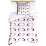 Abakuhaus Bettwäsche Milbensicher Allergiker geeignet mit Kissenbezug, Microfaser, Einhorn Pferd Little Pony Unicorn