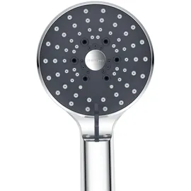 yeaupe pro Duschkopf, Hochdruck Duschkopf mit 6 Strahlarten, Anti-Kalk-Handbrause und einfache Installation ohne Werkzeug, Sparduschkopf für Gebiete mit hartem Wasser, Chrom