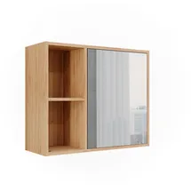 Vicco Badspiegelschrank Lucie Bambus 54 x 44.5 cm mit Spiegel