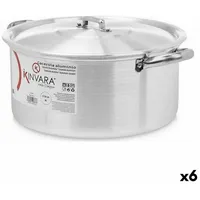 Kinvara Topf mit Deckel Silberfarben Aluminium 8 L (6