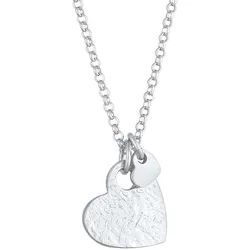 Elli Herzen Love Liebe Organic Look 925 Silber Ketten   Damen 