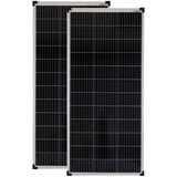 2 Stück 100 Watt mono Solarpanel Solarmodul Solarzelle Photovoltaik 12V