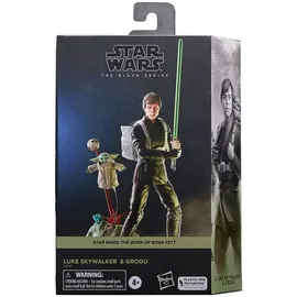 Hasbro Star Wars Actionfigur Luke Skywalker und Grogu 15 cm - Schwarz/Mehrfarbig