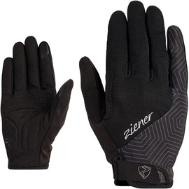 Ziener Damen CEDA Fahrrad/Mountainbike/Radsport-Handschuhe | Langfinger mit Touchfunktion - atmungsaktiv,dämpfend, Black, 6