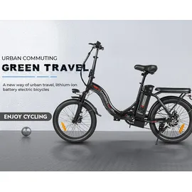 SMARTAI SAMEBIKE E Bike Elektrofahrrad 20" Fat Tire E-Fahrrad klapprad 36V/12Ah Akku,Off-Road Trekking Mountainbike City EBike Herren Damen(CY20) (White)