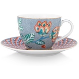 Pip Studio Flower Festival Espressot. m.U. Light Blue