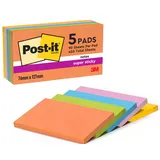 Post-it Post-it® Super Sticky Notes Bangkok Collection Haftnotizen extrastark farbsortiert 5 Blöcke