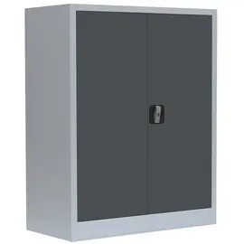 Lüllmann Stahl-Aktenschrank Metallschrank abschließbar Büroschrank 100 x 80 x 38,3cm grau/anthrazit