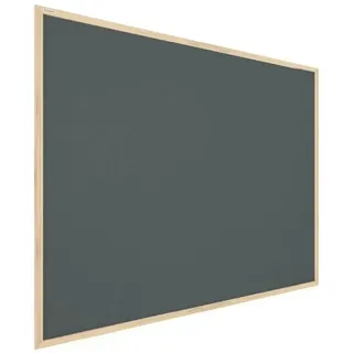 ALLboards Grau Pinnwand mit Holz Rahmen 90x60cm Korktafel Korkwand Pinnwand Kork Grau Oberfläche