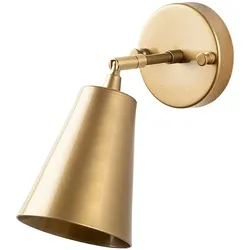 Wandleuchte in Goldfarbe 10x26x21cm WellHome Baikal