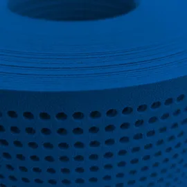 zaunzu® Sichtschutzstreifen PP Premium Gelocht 50 m Enzianblau