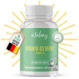 Vitabay - Vitamin D3 Depot 10000 I.E. - 240 Vegane Tabletten - Vitamin D Hochdosiert 10000 Vitamin D 10000 Vitamin D3 Kapseln Vitamin D Tabletten - Vit D Vitamin D Kapseln Vit D3 Vitamin D3 10000