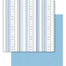 Ursus Scrapbook Paper Classic Christmas blau/braun12x12 Zoll VE=25 Blatt Motiv 4