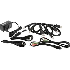 InLine 63652I KVM Desktop Switch, 2-fach, Dual-Monitor DisplayPort 1.2, 4K, USB 3.0, Audio
