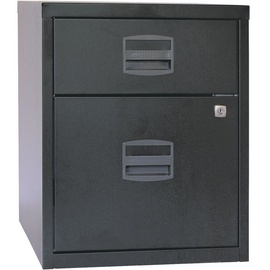 Bisley Home Rollcontainer schwarz 2 Auszüge 41,3 x 40,0 x 52,8 cm