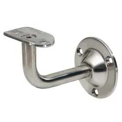 GA-Handlaufstütze, 4525, mit flacher Auflage, Edelstahl, edelstahl geschliffen