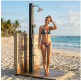 Outsunny Solardusche Schwarz 14x18 cm