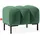 konsimo® Sitzhocker Veloursstoff 60 x 50 x 50 cm Dunkelgrün/Schwarz