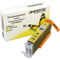 Ampertec Kompatible Tinte ersetzt Canon 6446B001 CLI-551XLY yellow