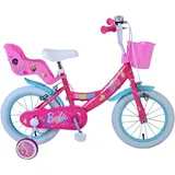 Kinderfahrrad Barbie 14 Zoll, ohne Rücktrittbremse - Rosa