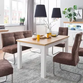 Lomadox Esszimmer-tisch Brasilia-05 Tischplatte in Grandson Oak & Gestell Pinie Aurelio - B/h/t: 160/77/90cm