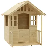 zwerkules Spielhaus Villa 137 cm x 121 cm x 140 cm Natur FSC®
