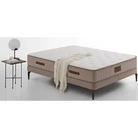 Taschenfederkernmatratze Majestät Premium Tencel® Bamboo, Yatas Bedding, 30 cm hoch, temperaturregulierende Matratze, in 90x200 cm und weiteren Größen braun 200 cm x 200 cm x 30 cm