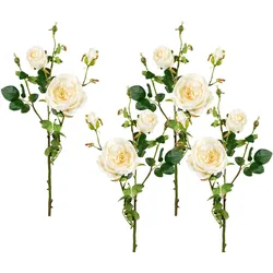 Kunstblume CREATIV GREEN, beige (creme), H:63cm, Polyester, Kunststoff, Kunstpflanzen, 4er Set