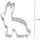 Birkmann Ausstechform Hase sitzend, Edelstahl,