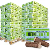 2000 kg Nestro Briketts Hartholzbriketts aus Buche & Eiche im Karton | 200 x 10 kg Holzbrikett auf Palette | Energie Kienbacher®