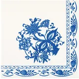 Ti-Flair Tissue Servietten, Zwiebelmuster, 20 Stück, 33x33cm, White with Onion Pattern, Papier, 1-lagig, Medium (33x33cm), Einwegserviette, Serviette, Home & Kitchen