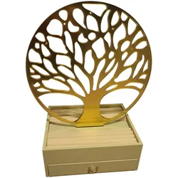 Schmuckaufbewahrung „Baum des Lebens" Creme