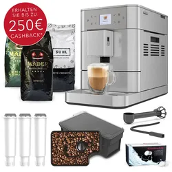 KitchenAid Kaffeevollautomat KF6 Edelstahl - Set mit 3 kg Kaffee und Zubehör