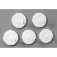 Maul Magnete weiß, Metall Ø 3,6 x 3,7 cm, 5 St.