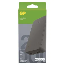 GP Powerbank 20000 mAh LiPo USB-A, USB-C® Grau